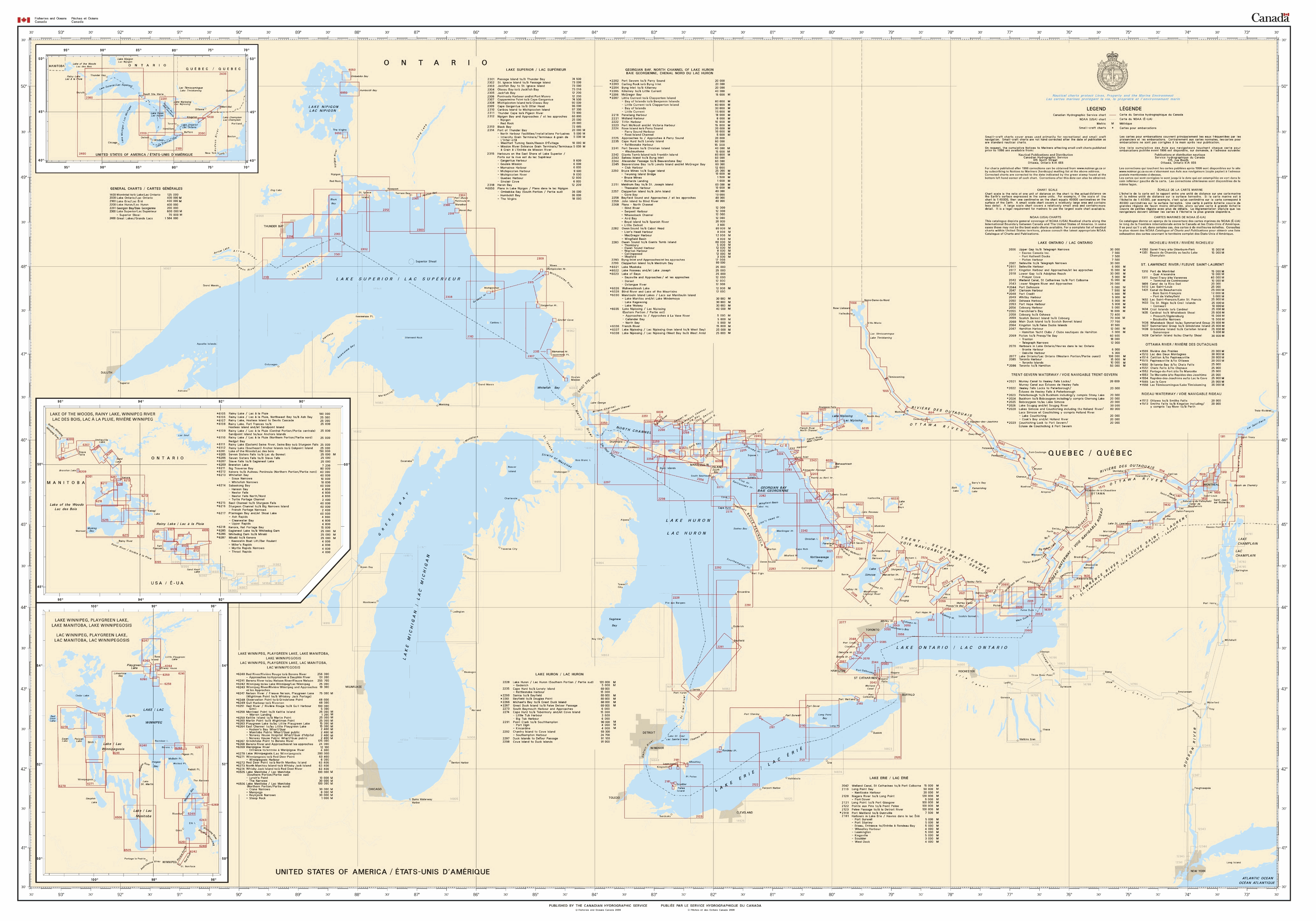 Lake Ontario Nautical Charts